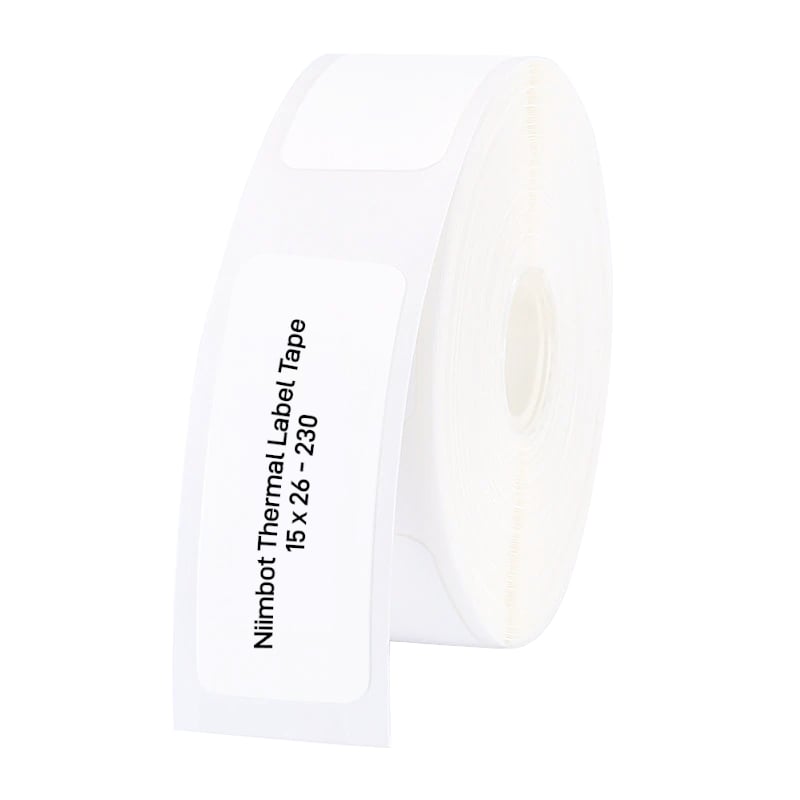 NIIMBOT D11/D110/D101/H1S Thermal Label 15x26mm – 230 Labels Per Roll – White