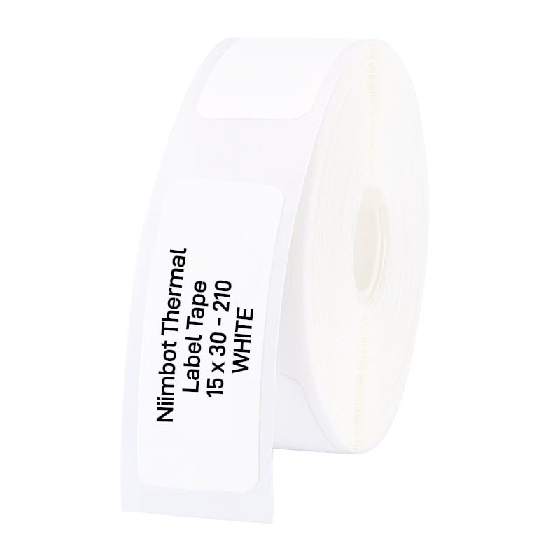 NIIMBOT D11/D110/D101/H1S Thermal Label 15x30mm – 210 Labels Per Roll – White