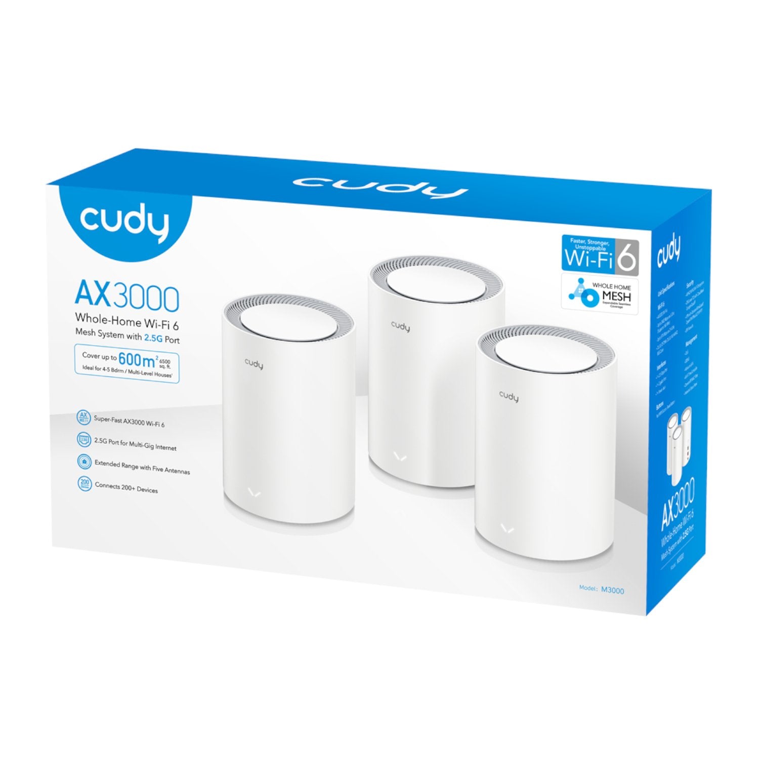 Cudy AX3000 Wi-Fi 6 Mesh Kit 3 Pack – White