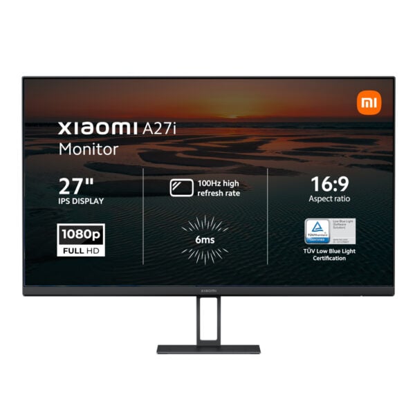 Xiaomi A27i 27″ Full HD 1080p IPS Monitor (100Hz, 6ms, 16:9, HDMI/DP, Flicker-Free, &amp; VESA Mount)