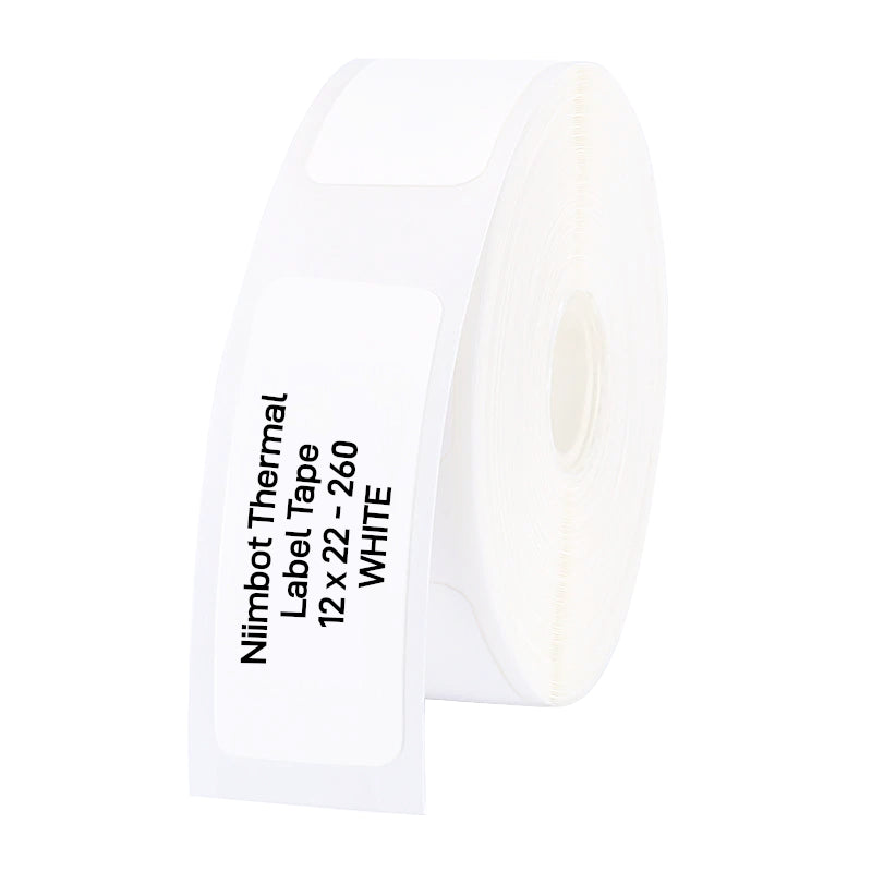NIIMBOT D11/D110/D101/H1S Thermal Label 12x22mm – 260 Labels Per Roll – White